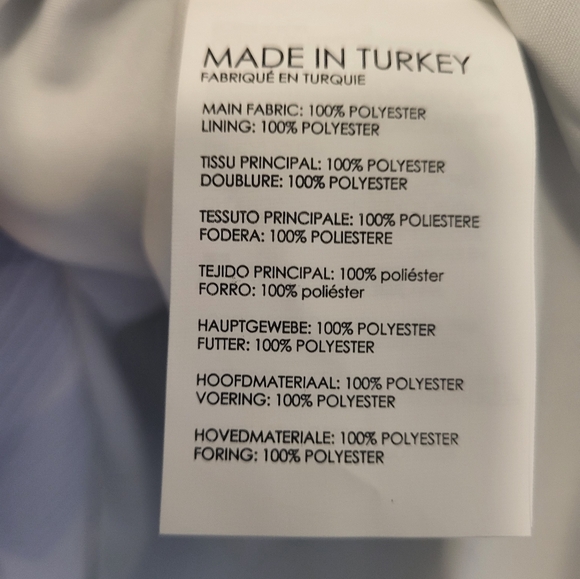 Club Monaco Printed Rouched Front Dress Size 8 Blue & White - Picture 9 of 13